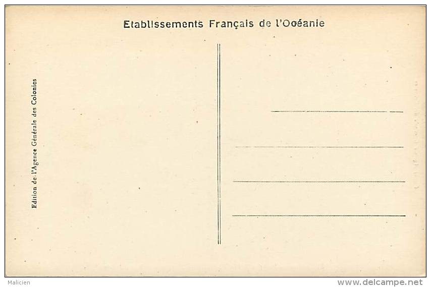 -depts Div.-ref-EE970 - Ets Français De L Oceanie - Iles Marquises -  Baie D Atiheu -  Carte Bon Etat - - Polynésie Française