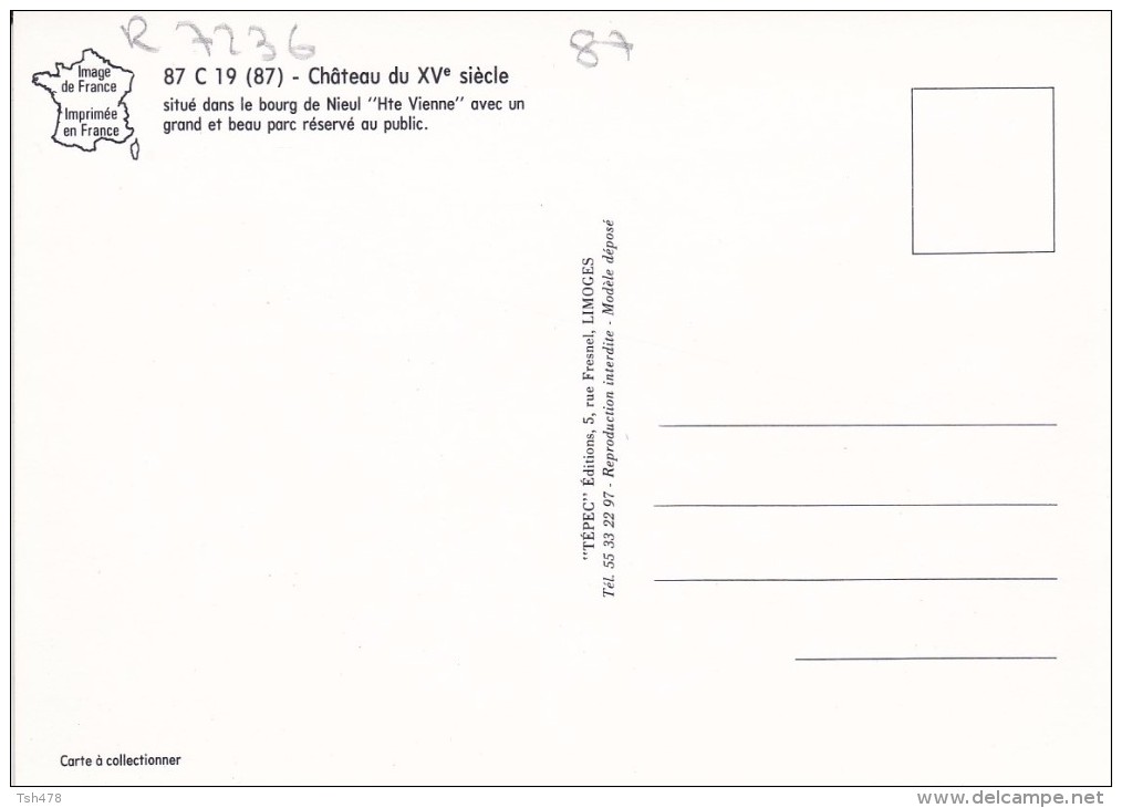 87---NIEUL---château---voir 2 Scans - Nieul