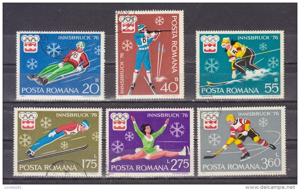 1976  J.O. D HIVER A INNSBRUCK    Mi No 3312/3317 Et YV= 2937/2942 - Usado