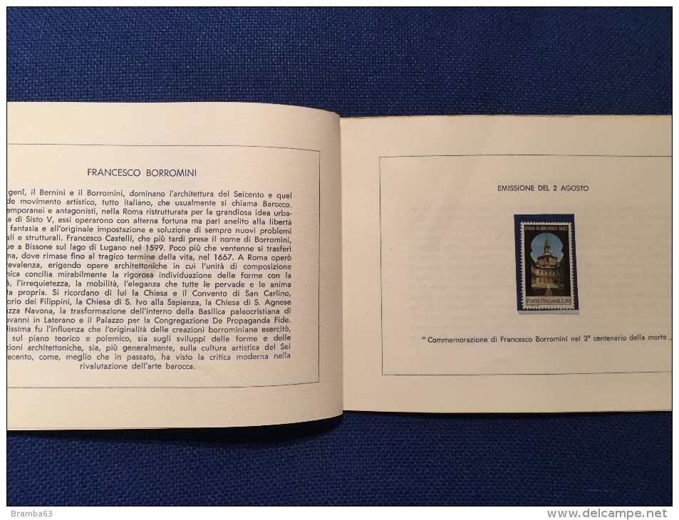1967 Libretto francobolli emessi amministrazione postale italiana - completo nuovo