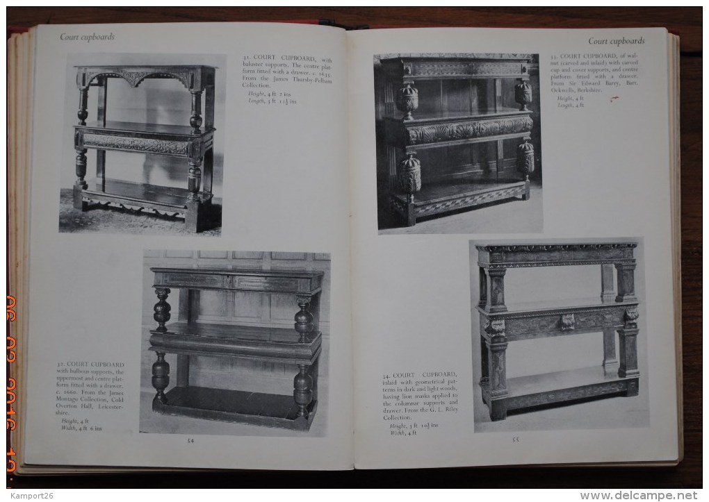 1953 ENGLISH FURNITURE John C.Rogers DE VIEUX MEUBLES Walnut MAHOGANY - 1900-1949