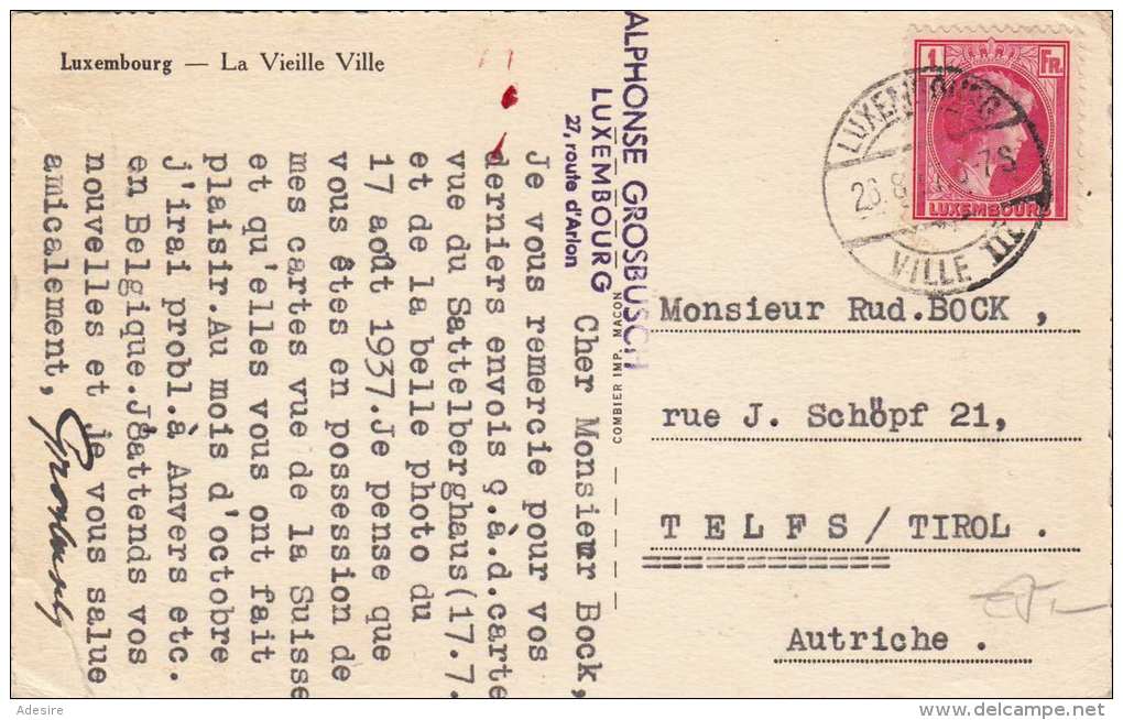 LUXEMBOURG - La Vielle Ville, Gel.1947? - Sonstige & Ohne Zuordnung