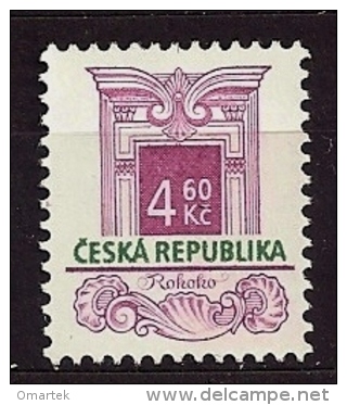 Czech Republic Tschechische Republik 1997 MNH ** Mi 140 Sc 2968A Historic Building Styles. Baustile. Rococo. - Unused Stamps