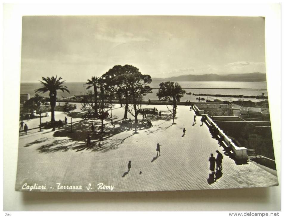 CAGLIARI   S. REMY  TERRAZZA  SARDEGNA  VIAGGIATA  COME DA FOTO IMMAGINE LUCIDA - Cagliari