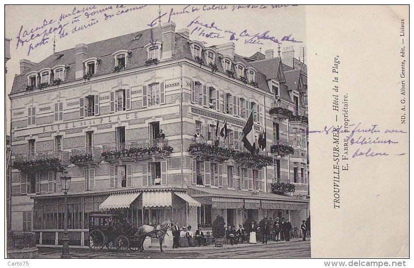 Trouville Sur Mer 14 - Hôtel De La Plage - Editeur Albert Grente - Trouville