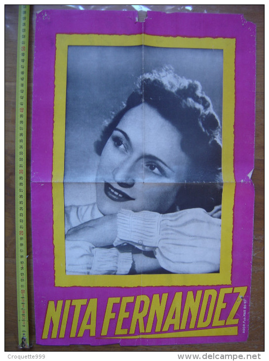 Affiche NITA FERNANDEZ Partenaire De Luis Mariano Dans Andalousie OPERETTE CHANT 2 - Manifesti & Poster