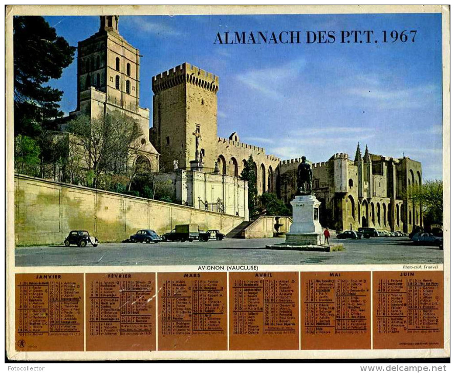 Calendrier Almanach Du Facteur 1967 (Finistère 29) - Big : 1961-70