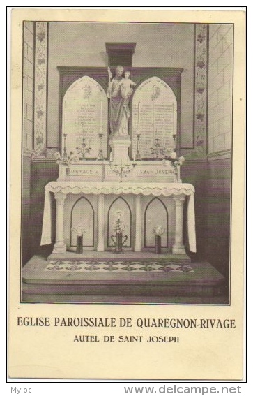 Eglise Paroissiale De Quaregnon-Rivage. Autel De Saint Joseph. - Quaregnon