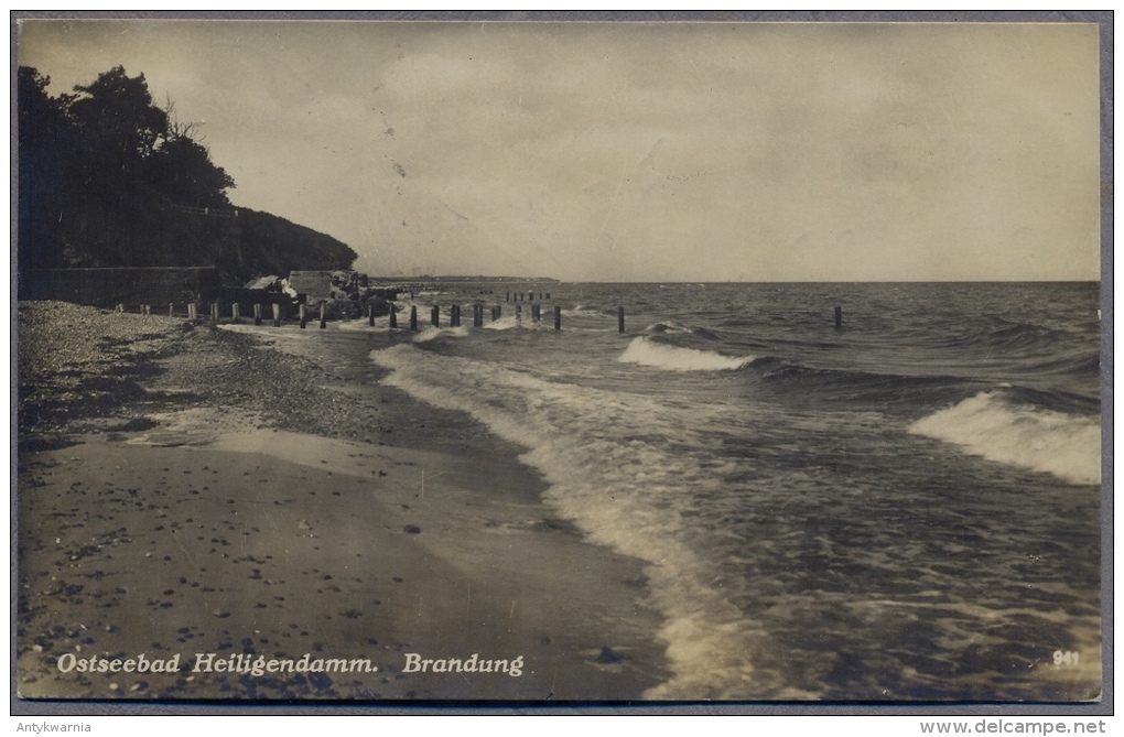 Ostseebad Heiligendamm  Brandung   1927y.  Gelaufen B859 - Heiligendamm