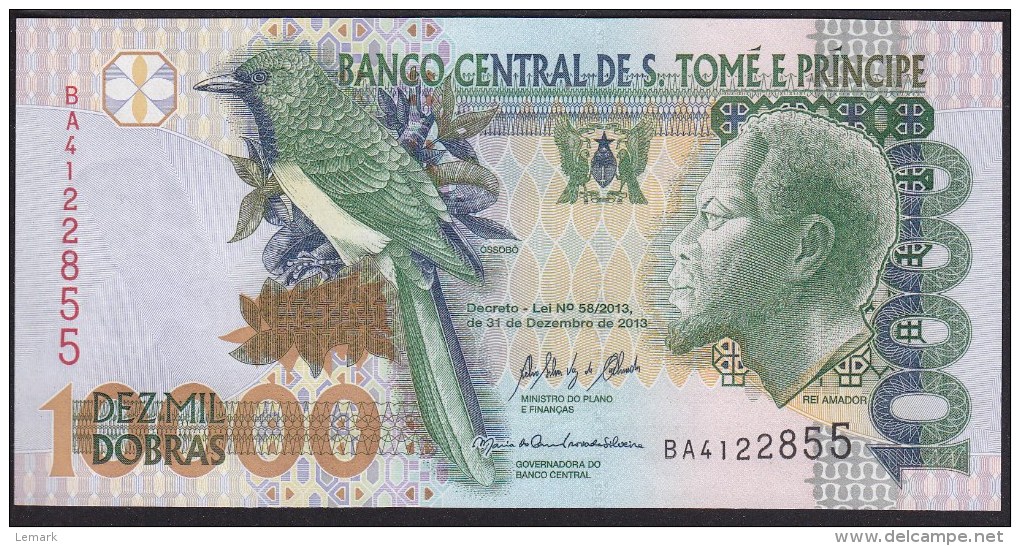 Saint Thomas & Principe 10000 Dobras 2013 P66c UNC - Sao Tome And Principe