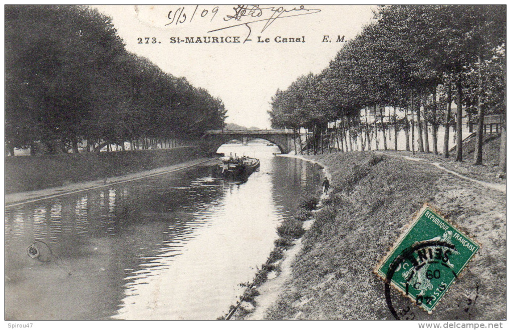 CPA SAINT MAURICE - LE CANAL - Saint Maurice