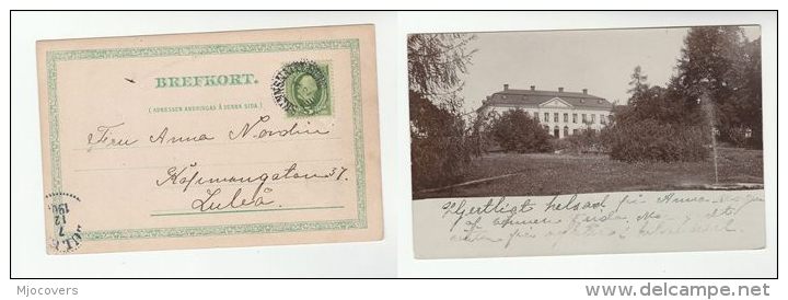 1906 Skinnskatteberg  SWEDEN Stamps COVER (photo Postcard Large HOUSE) - Covers & Documents