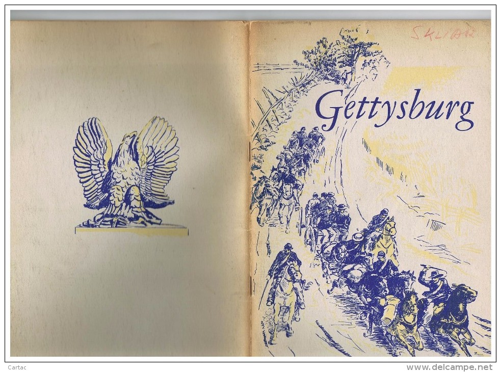 U.S.A. PENNSYLVANIE. BOOK BATTLE OF GETTSBURG 1863 NATIONAL MILITARY PARK - 1850-1899