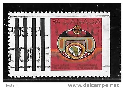 CANADA 1990, USED # 1297, NATIVE NATIVITY: REBIRTH    USED - Oblitérés