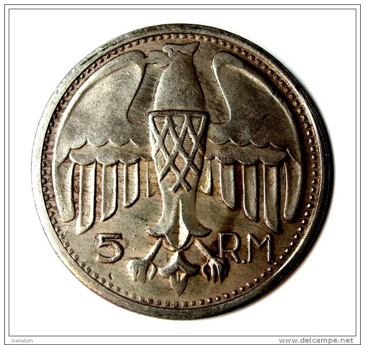 Replica Germania Adolf Hitler WWII Medal Eagle Token - Other & Unclassified