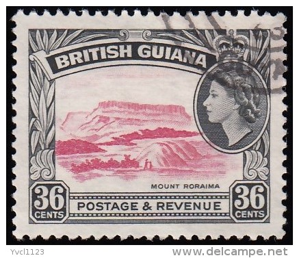 BRITISH GUIANA - Scott #262 Mt. Roraima (*) / Used Stamp - British Guiana (...-1966)
