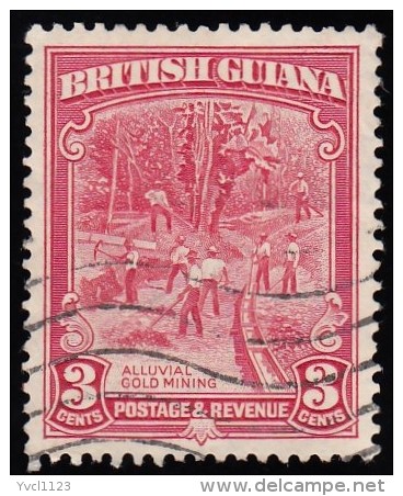 BRITISH GUIANA - Scott #212 Gold Mining (*) / Used Stamp - British Guiana (...-1966)