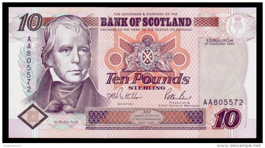 Scotland 10 Pounds 1995 P.120a UNC - 10 Pounds