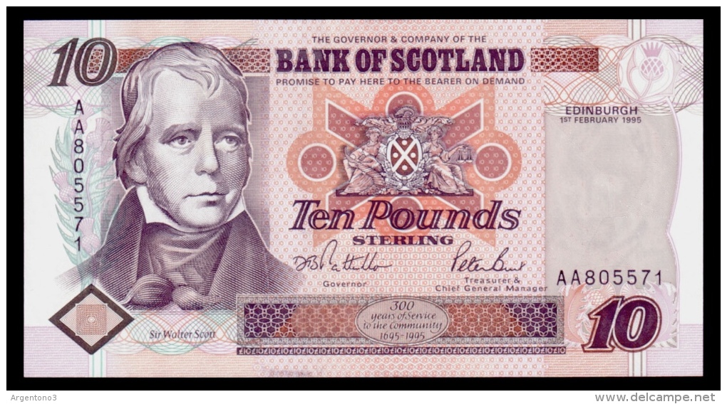 Scotland 10 Pounds 1995 P.120a UNC - 10 Ponden