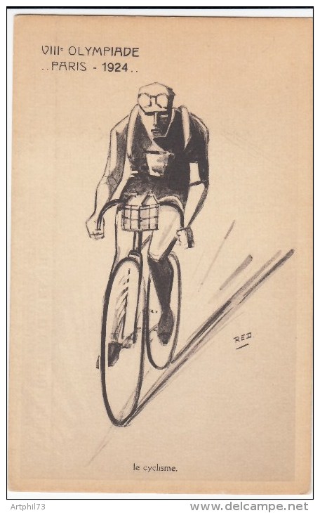 83587 - CP Cyclisme VIII OLYMPIADE PARIS  1924 TB - Cyclisme