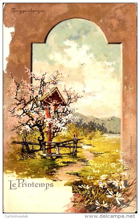 [DC2507] CPA - ILLUSTRATORI T. GUGGENBERGER - LE STAGIONI LA PRIMAVERA - Non Viaggiata - Old Postcard - Guggenberger, T.