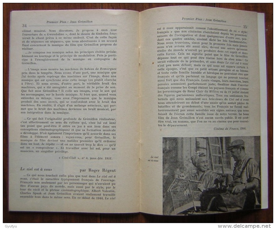 Premier Plan  Janvier 1960 Revue Cinématographique Avec Pour Thème Jean Grémillon - Cinéma