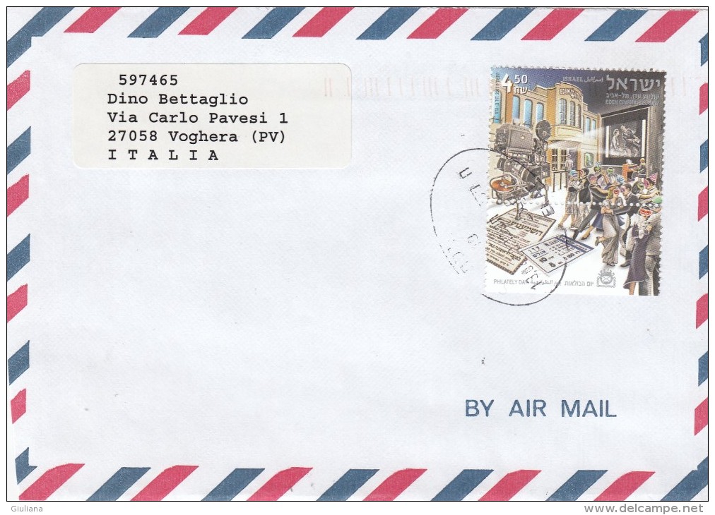 Israele 2007    - Lettera    X L´Italia Affrancata  Con 1  Stamp - Briefe U. Dokumente