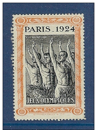 VIGNETTE JEUX OLYMPIQUES DE PARIS DE 1924 NEUF SANS GOMME - Sommer 1924: Paris