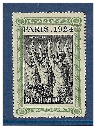 VIGNETTE JEUX OLYMPIQUES DE PARIS DE 1924 NEUF AVEC CHARNIERE * - Sommer 1924: Paris