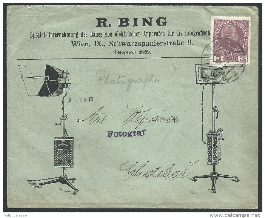 L. Illustrée "Photographie / Bing" Affr 3H De Wien 1918. TTB - Lettres & Documents