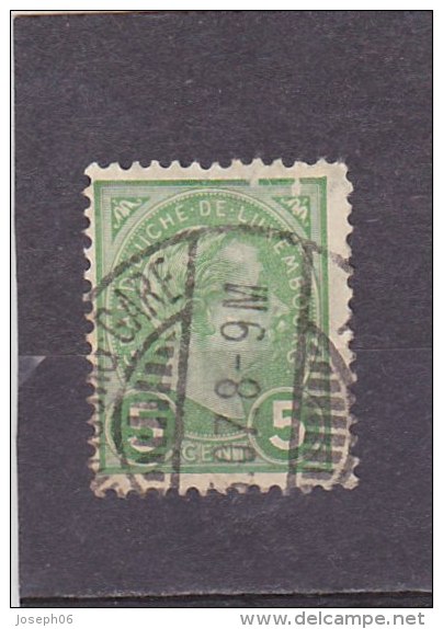 LUXEMBOURG    Y.T.   N° 72   Oblitéré - 1895 Adolphe Right-hand Side