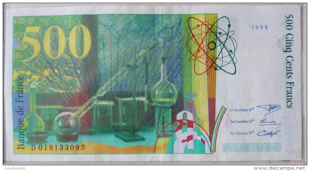 500 Francs 1994    Pierre Et Marie Curie - 500 F 1994-2000 ''Pierre Et Marie Curie''