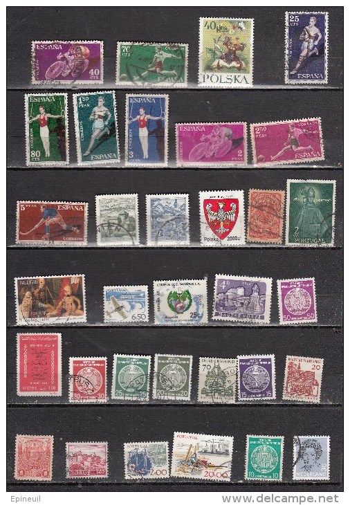 EUROPE LOT DE 33 TIMBRES OBLITERES DIFFERENTS - Autres - Europe