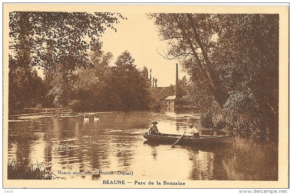 Beaune - Parc De La Bouzaize - Barque - Editeur Ronco Ainé Carte Non Circulée - Beaune