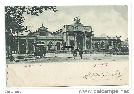 Belgique - Bruxelles - La Gare Du Midi - Transport Urbain En Surface