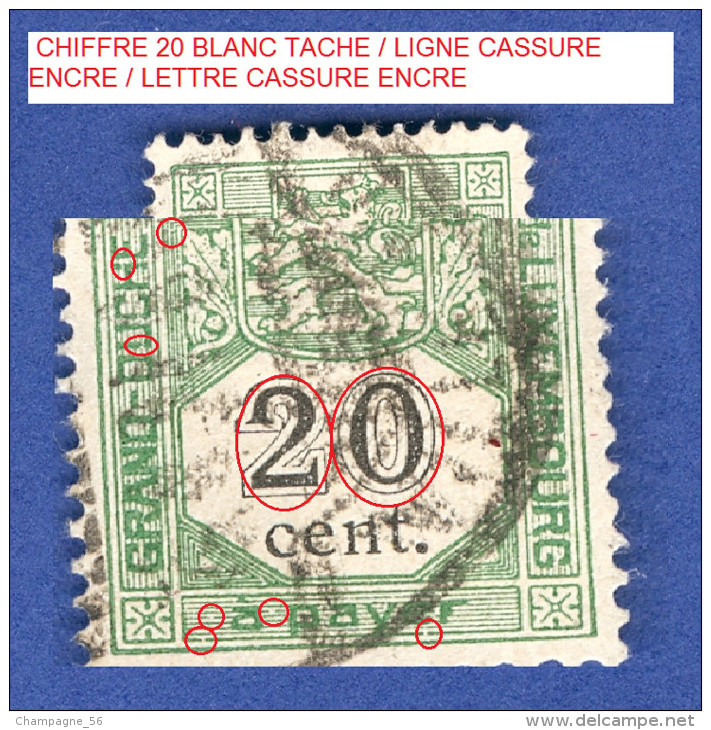 * 1907 N° 4 TIMBRES TAXE   OBLITÉRÉ  DOS CHARNIÈRE - Varietà & Curiosità