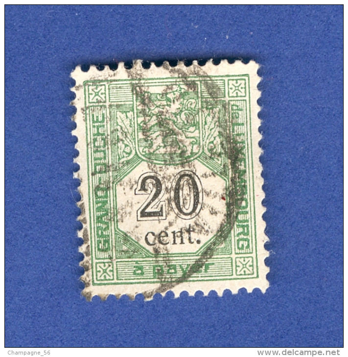 * 1907 N° 4 TIMBRES TAXE   OBLITÉRÉ  DOS CHARNIÈRE - Variétés & Curiosités