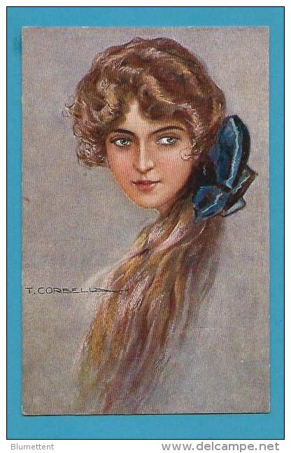 CPA 281-2 - Art Déco Art Nouveau Portrait Femme - Illustrateur CORBELLA - Corbella, T.