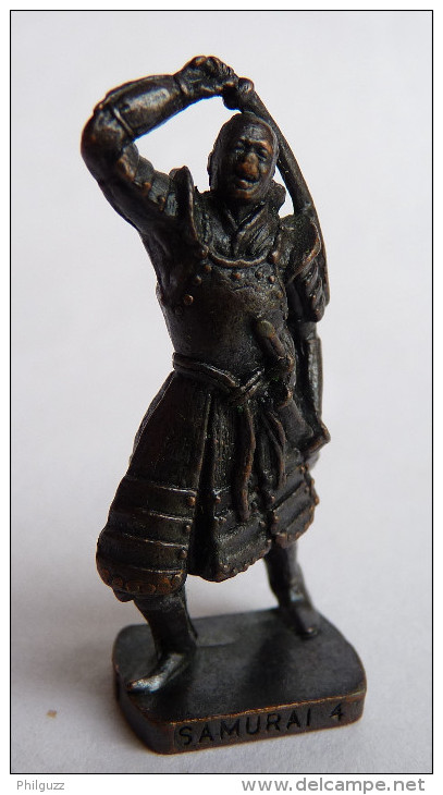 FIGURINE KINDER  METAL SAMOURAI 4 BRUNI 1861 80's - KRIEGER JAPANISCHE SAMURAI 1600 - Figurines En Métal