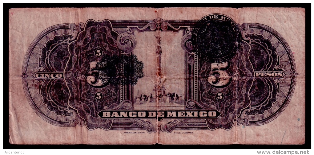 Mexico 5 Pesos 1933 VG+ - Mexique