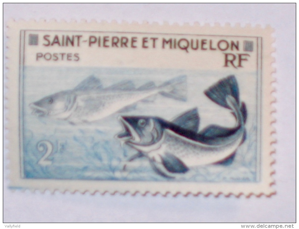 ST-PIERRE & MIQUELON  1957  LOT# 22  FISH - Ongebruikt