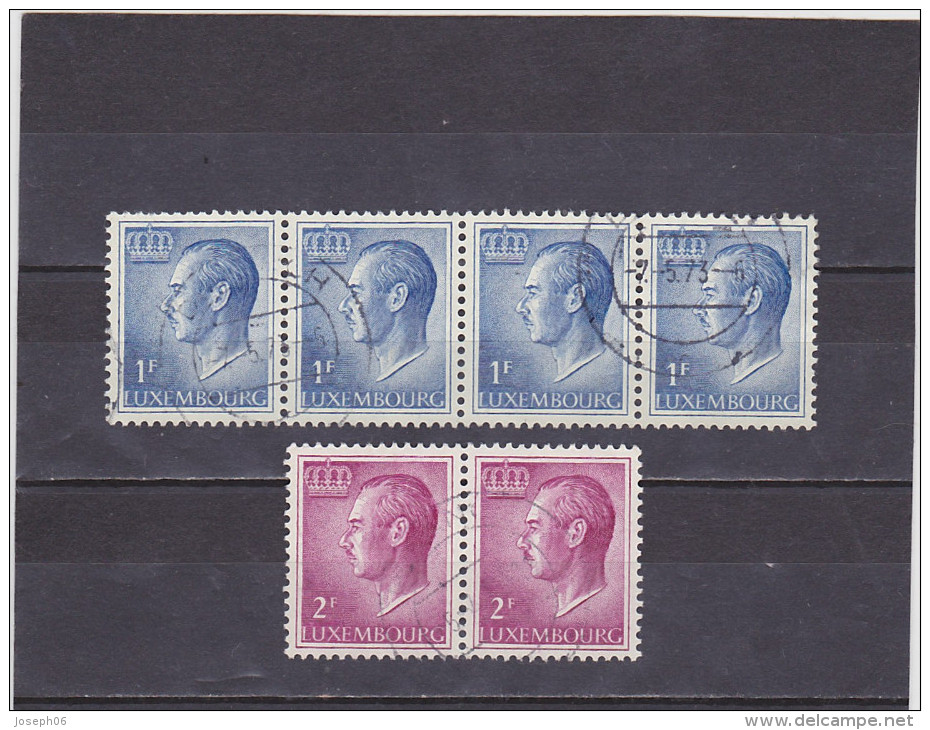 LUXEMBOURG    1965-66  Y.T.   N° 662  664  Oblitéré - 1965-91 Jean