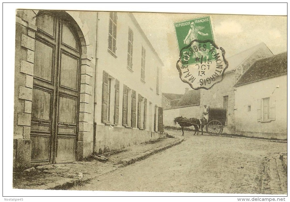 Moussigné à Grangermont, Entrée  Du Pays En 12913 -timbre Recto, Beu Cxachet Malesherbes A Montargis - Autres & Non Classés