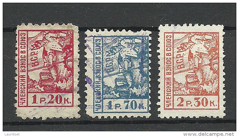 RUSSLAND RUSSIA Tax Steuer Revenues - Revenue Stamps