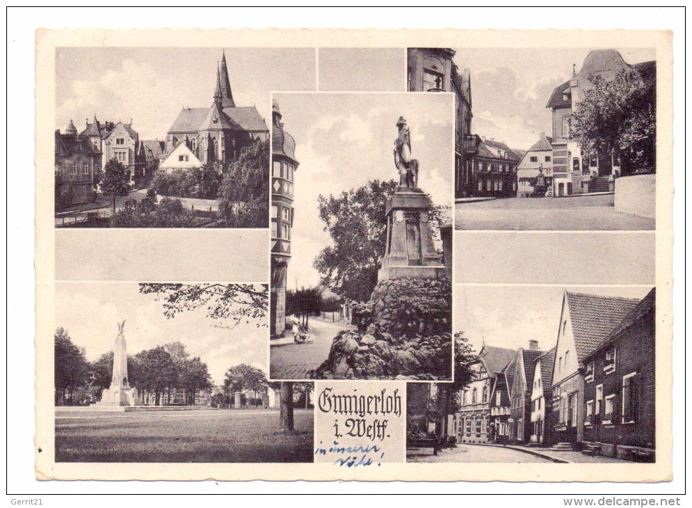 4722 ENNINGERLOH, Mehrbild-AK, 1950 - Warendorf