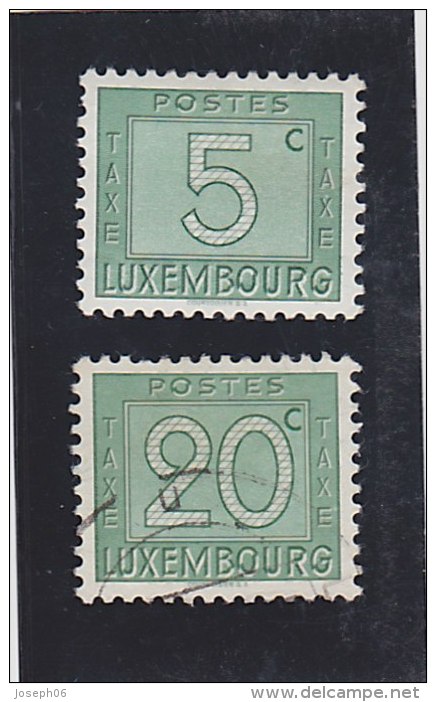 LUXEMBOURG   1946  Taxe   Y.T. N° 23  à  36  Incomplet  Oblitéré - Postage Due