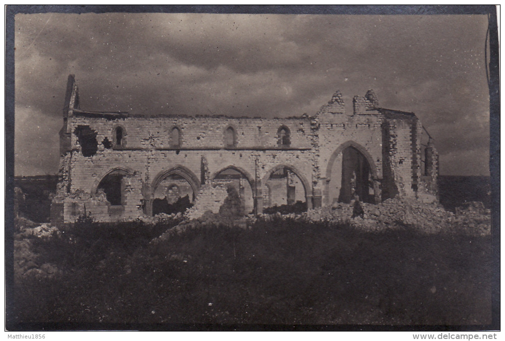 Photo Juillet 1917 SAINTE-MARIE-A-PY (près Suippes) - L´église (A135, Ww1, Wk 1) - Autres & Non Classés
