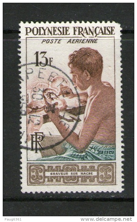 POLYNESIE 1958 GRAVEUR SUR NACRE  YVERT  N°A1  OBLITERES - Used Stamps