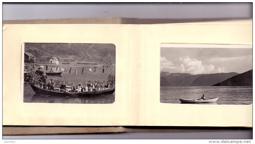 NORGE / NORWEGEN - Norwegen Reise MS "MONTE OLIVIA" KdF, 1937, 46 Kleinphotos - Norvège