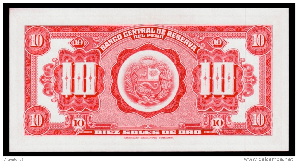 Peru 10 Soles 1965 UNC - Peru